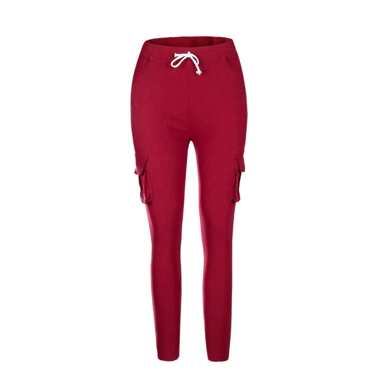 Elegant Elastic Women Pants Oversize Drawstring Long Pencil Pants nowadaysfashion