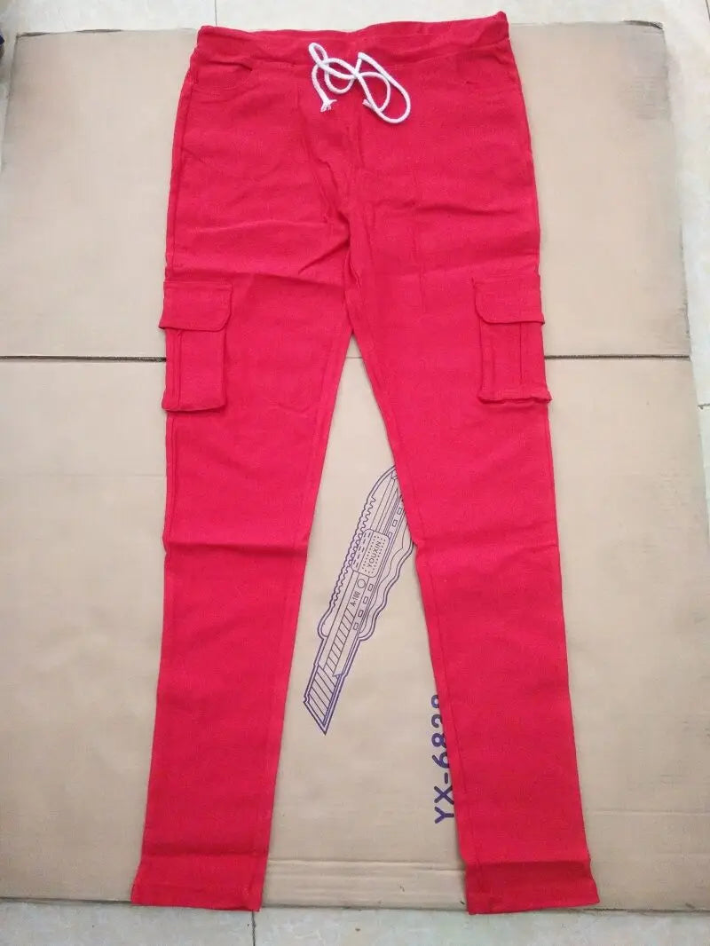 Elegant Elastic Women Pants Oversize Drawstring Long Pencil Pants nowadaysfashion