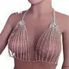 High Quality Party Sexy Women Crystal Thong Panties Rhinestone Shiny Bikini Chain Jewelry Lingerie Sets MANDOTOS