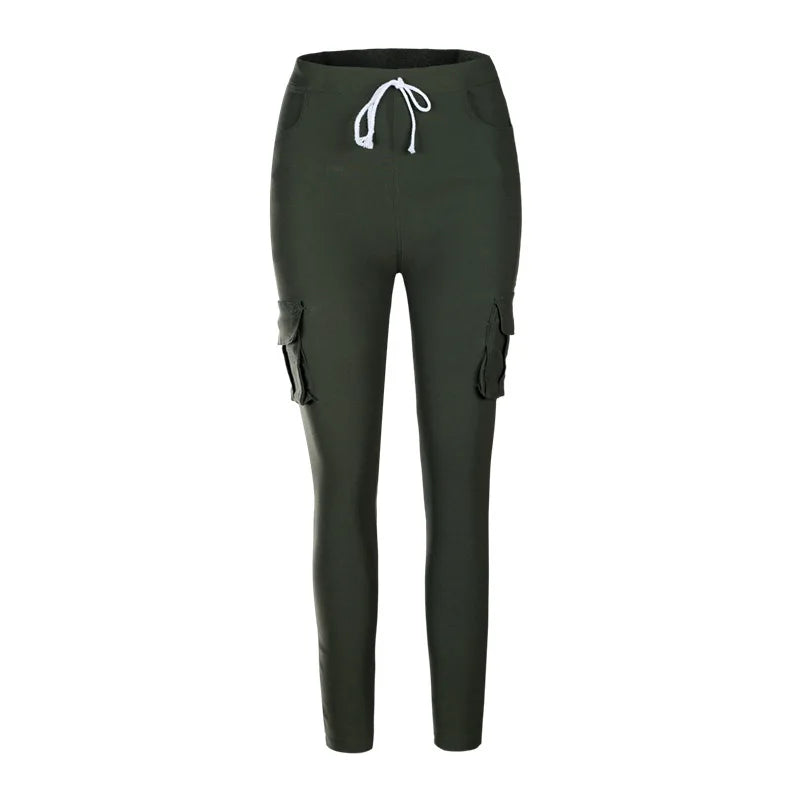 Elegant Elastic Women Pants Oversize Drawstring Long Pencil Pants nowadaysfashion