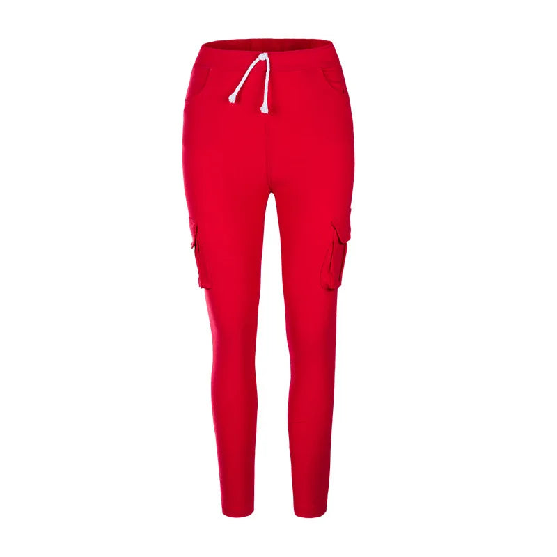 Elegant Elastic Women Pants Oversize Drawstring Long Pencil Pants nowadaysfashion