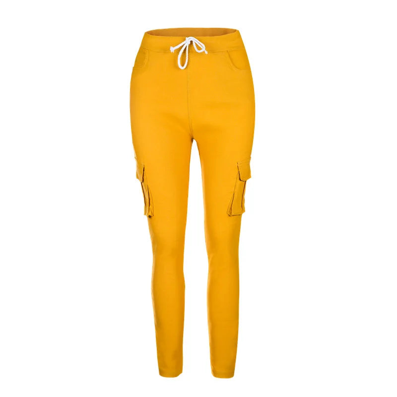 Elegant Elastic Women Pants Oversize Drawstring Long Pencil Pants nowadaysfashion