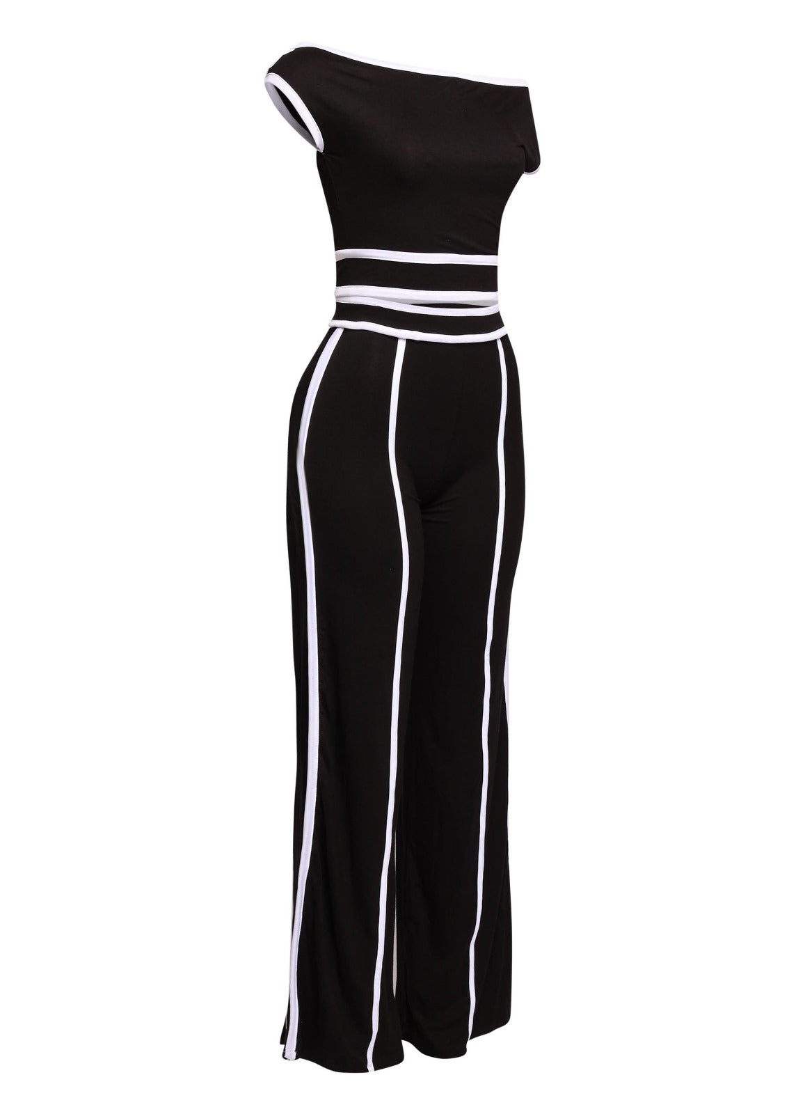Off Shoulder Short Sleeve Top with Wide Leg Pants The House of Stylez
