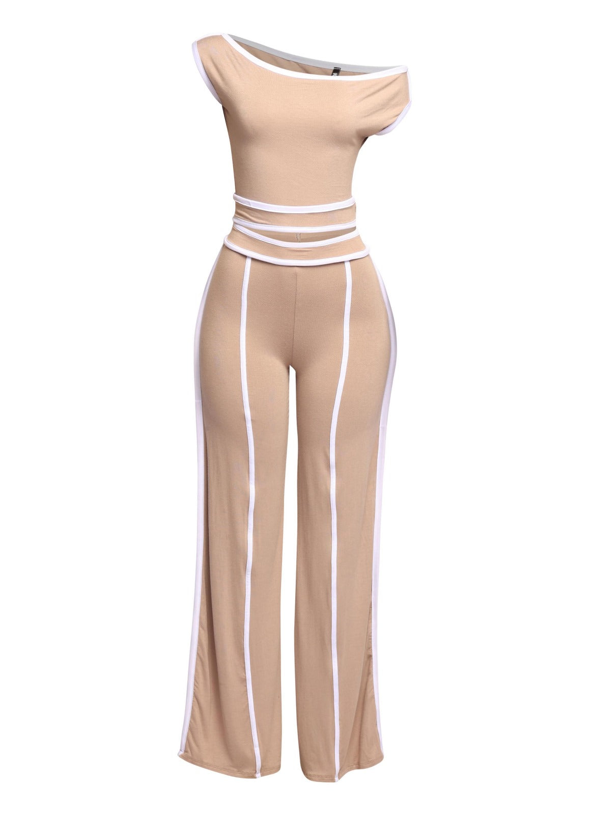 Off Shoulder Short Sleeve Top with Wide Leg Pants The House of Stylez