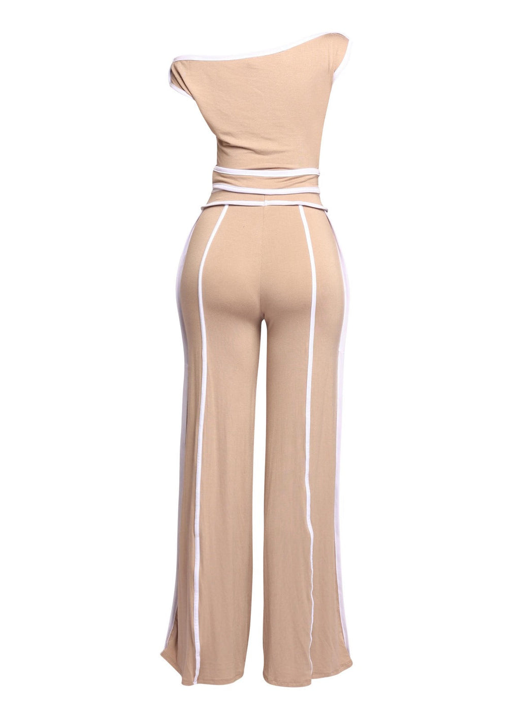 Off Shoulder Short Sleeve Top with Wide Leg Pants The House of Stylez