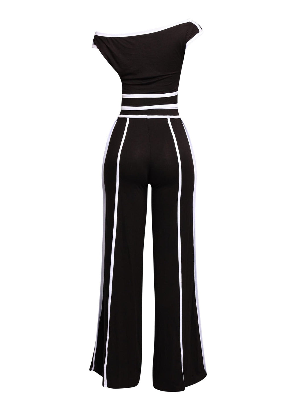 Off Shoulder Short Sleeve Top with Wide Leg Pants The House of Stylez