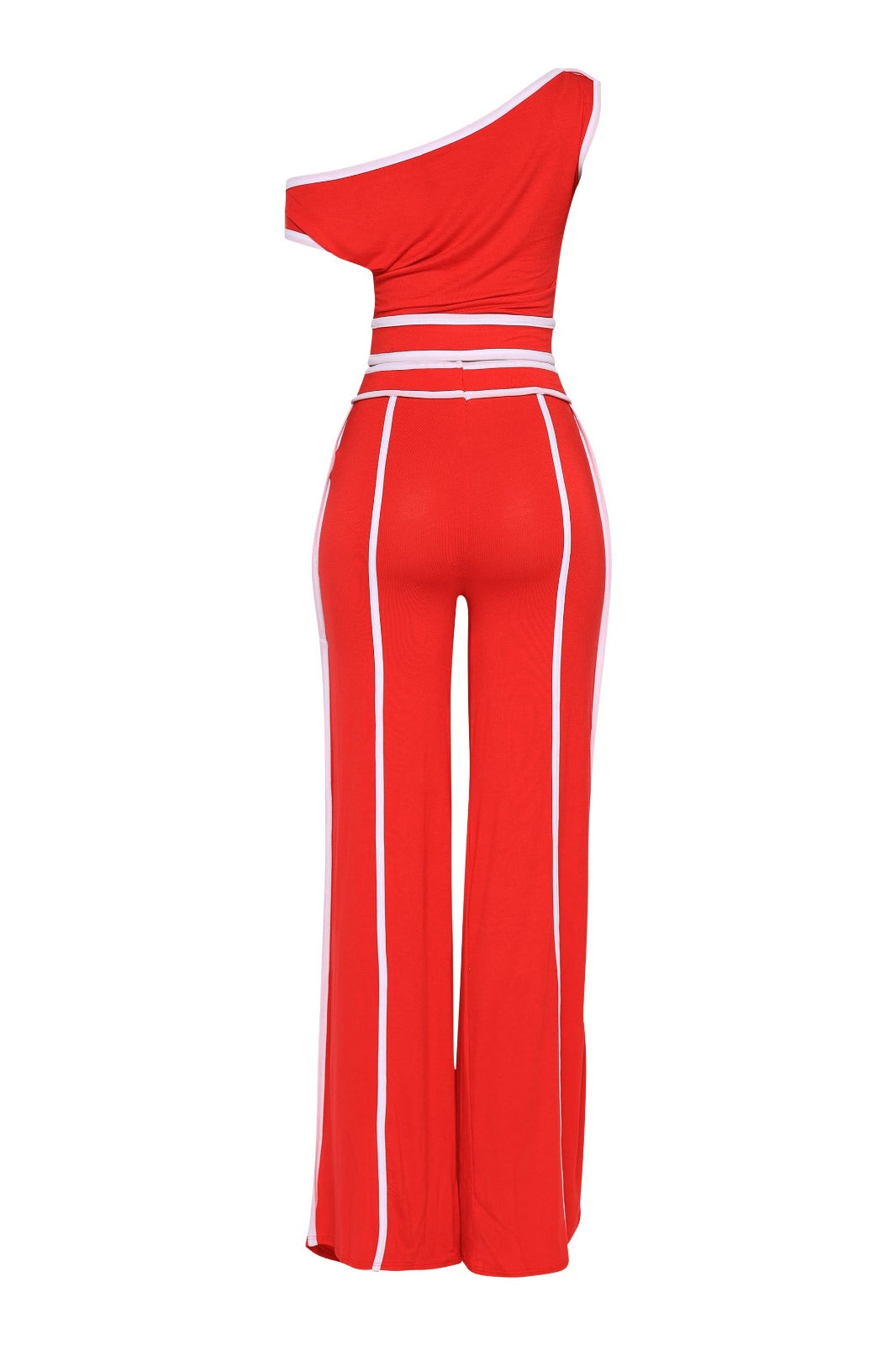 Off Shoulder Short Sleeve Top with Wide Leg Pants The House of Stylez