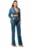 Cool Chick Denim Pant Set The House of Stylez