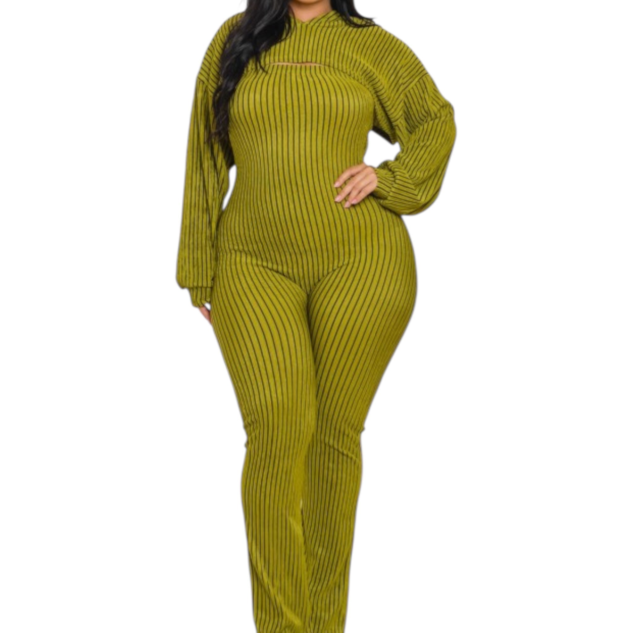 Women Plus Size 2 Piece Shrug Bodycon Jumpsuit Fabulously Dressed Boutique
