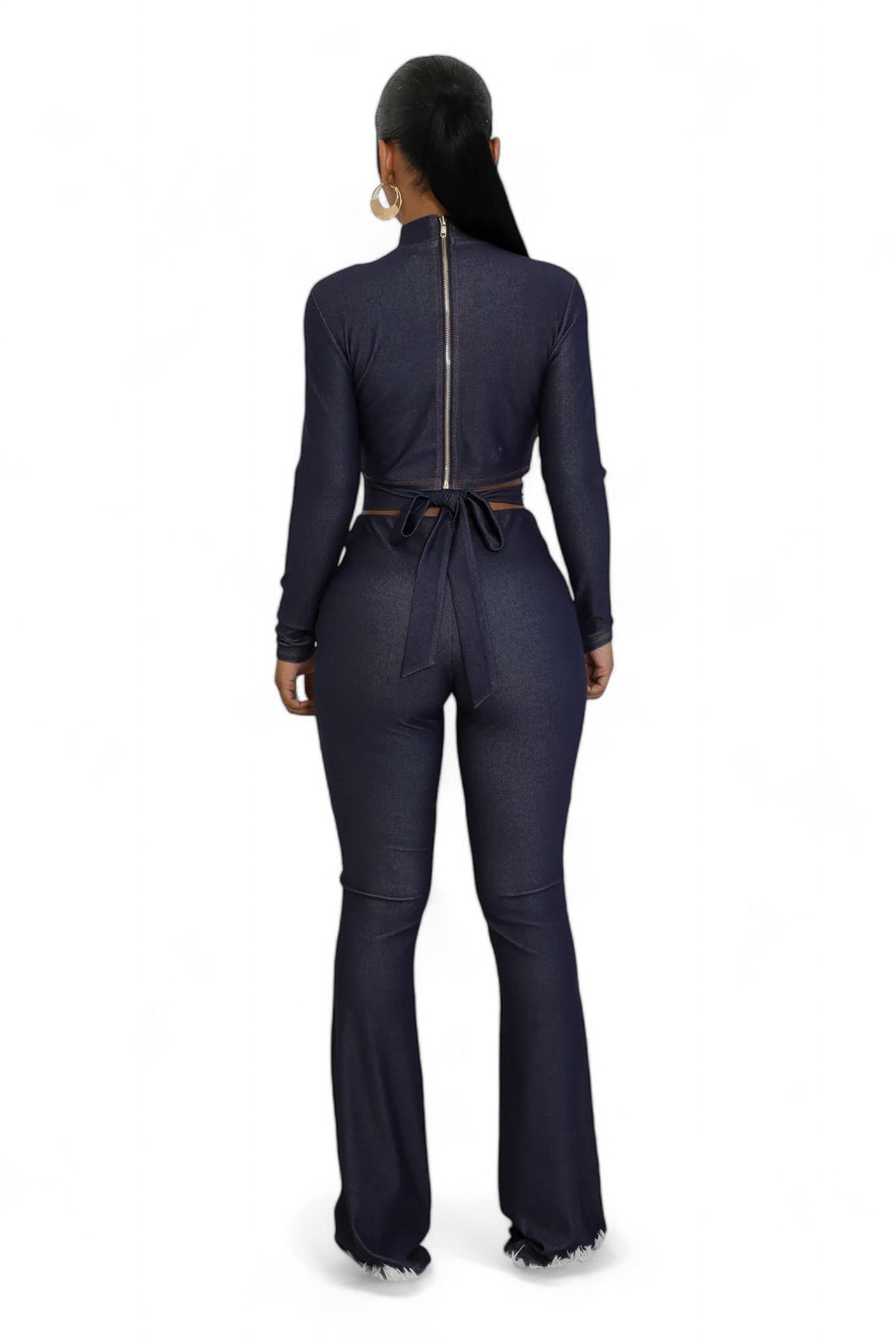 Navy Two Piece Pants Set The House of Stylez