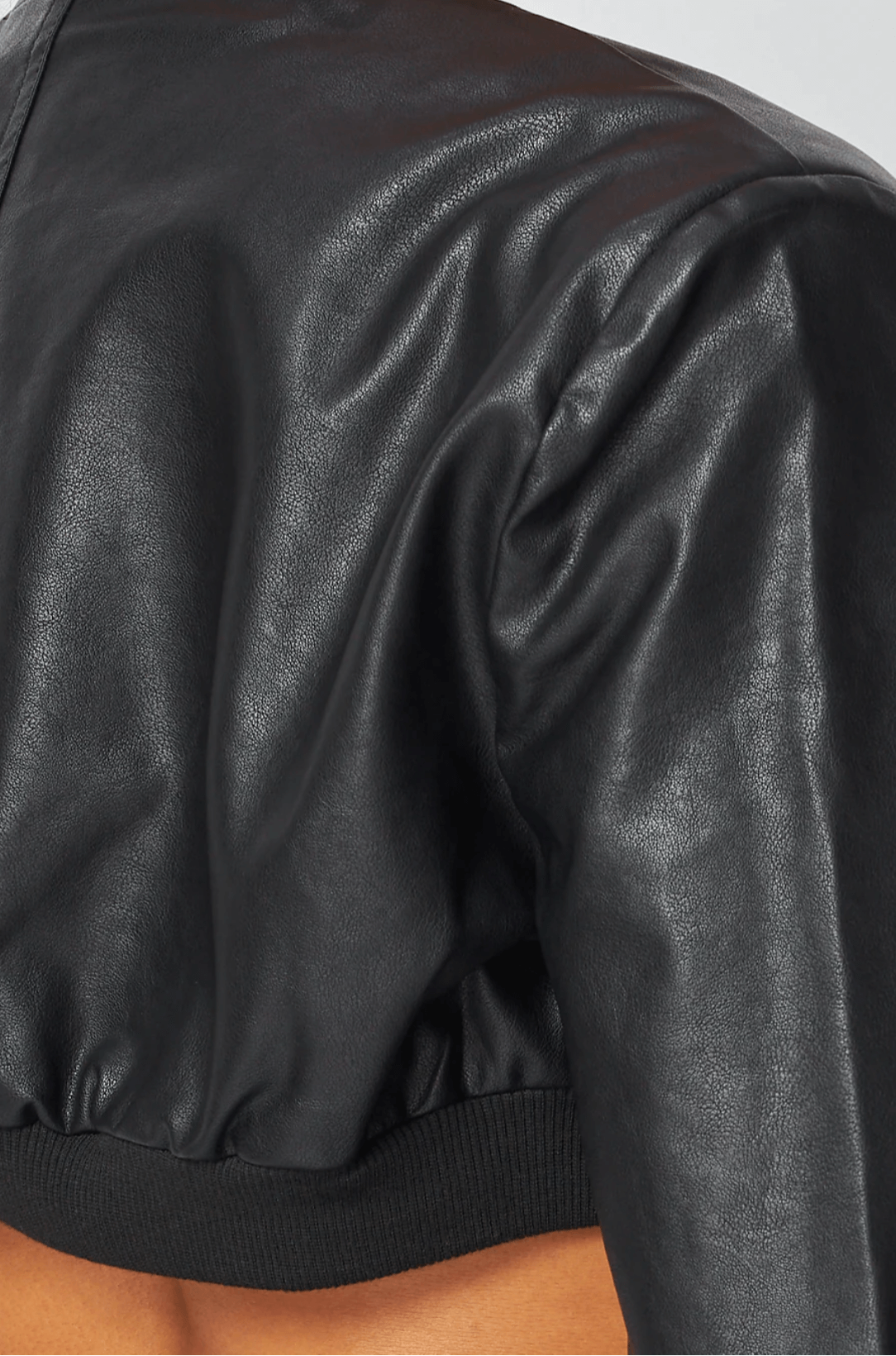 Tara Vegan Leather Cropped Bolero Jacket The House of Stylez