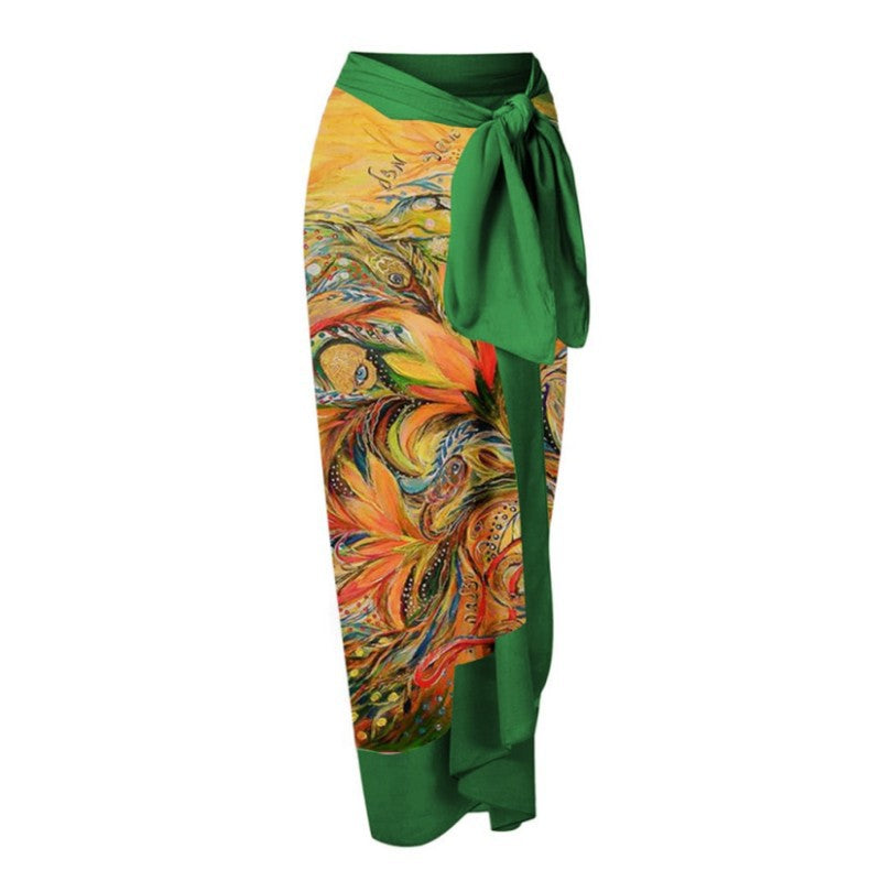 Women One Piece Swimming Sexy Print Two Piece Skirt Popular Swimsuit Bikini Bella Mia