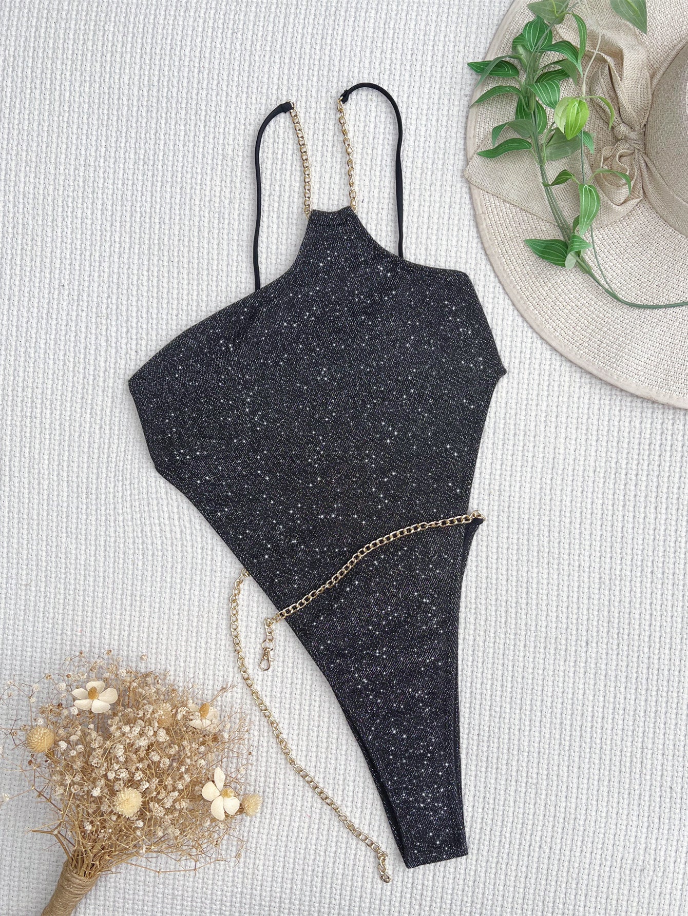 Women Bikini Double One Piece Swimsuit Sexy Bikini Swimsuit Women Backless Swimsuit Solid Color Bella Mia