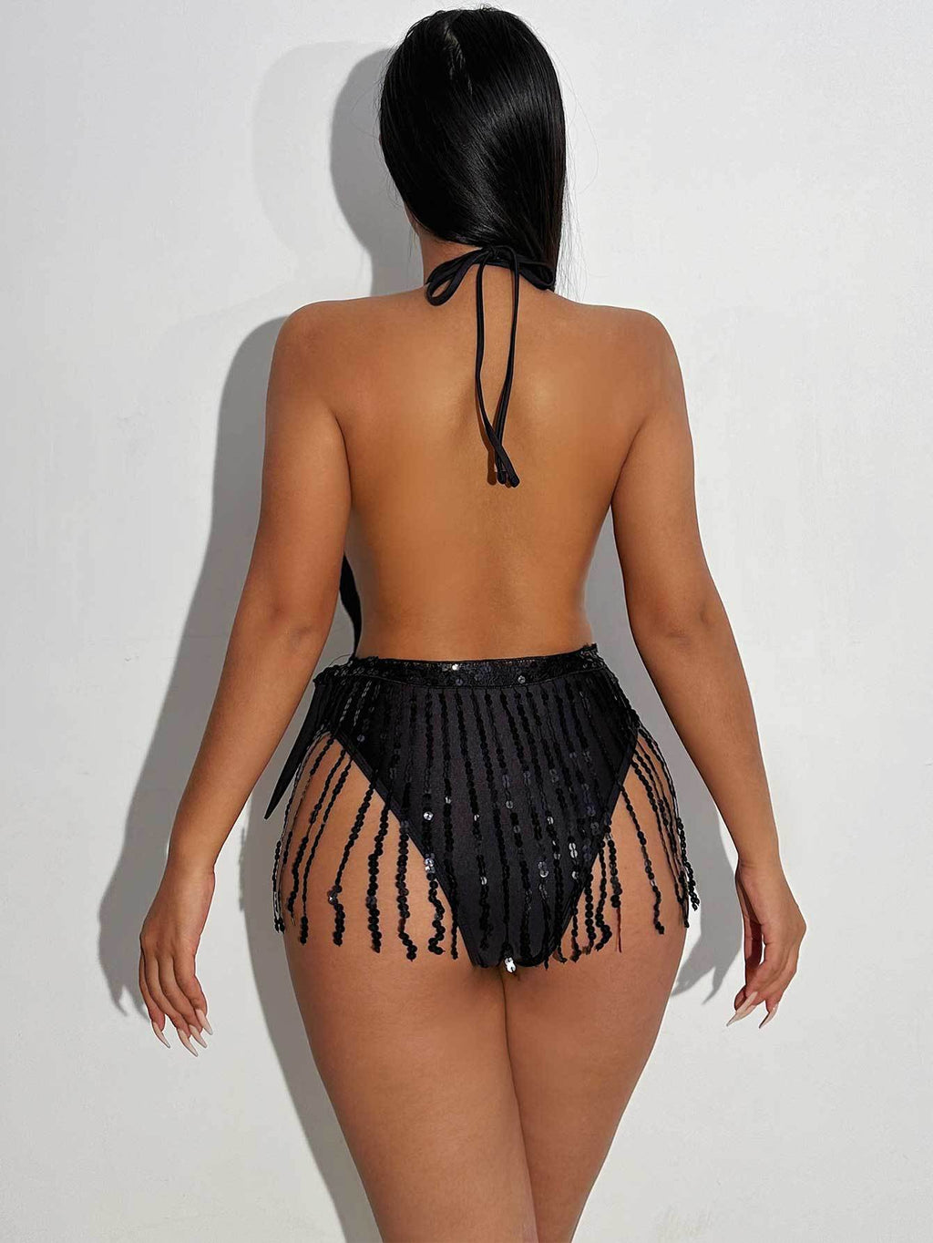 Swimwear Women Sexy Deep V Plunge Swimsuit Tassel One Piece Swimsuit Bikini Swimsuit Bella Mia