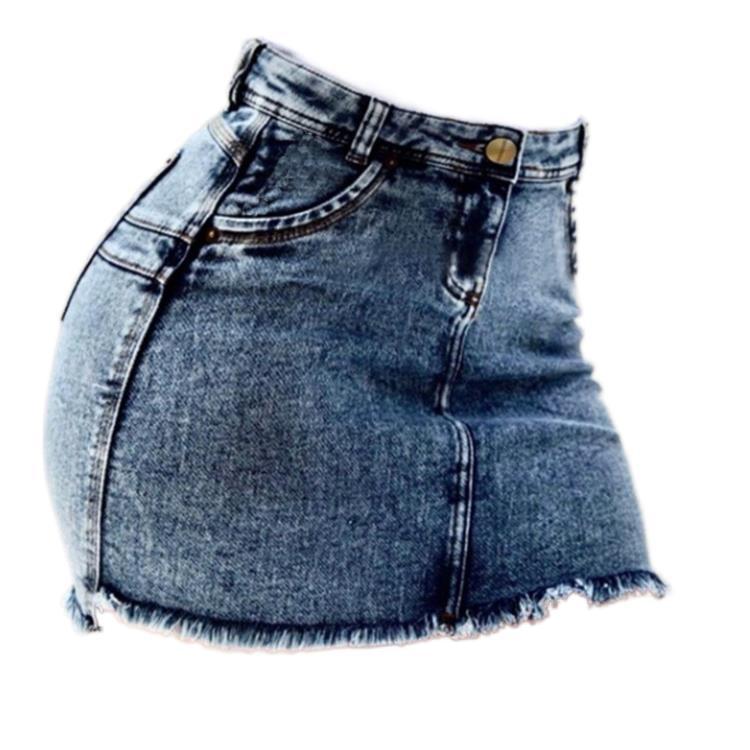 Women's Denim Shorts - Frayed Raw Hem Ripped Jeans Shorts SHOMICOBOUTIQUE