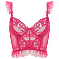 Fashion Comfortable Lace Lingerie with Steel Ring Wrapped Chest Top Bra and Panty Set Sexy Intimates Supply Underwire Female Femstylo