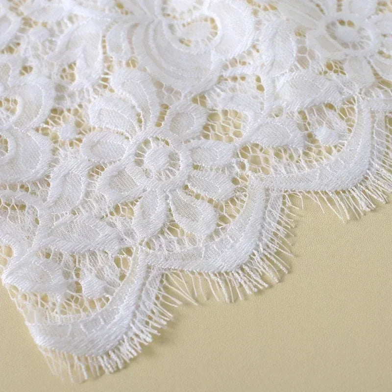 Women Eyelash Floral Lace Shirt Extender Adjustable Layered Faux Top Hem Lower Sweep Mini Skirt Half Slip Underskirt Femstylo