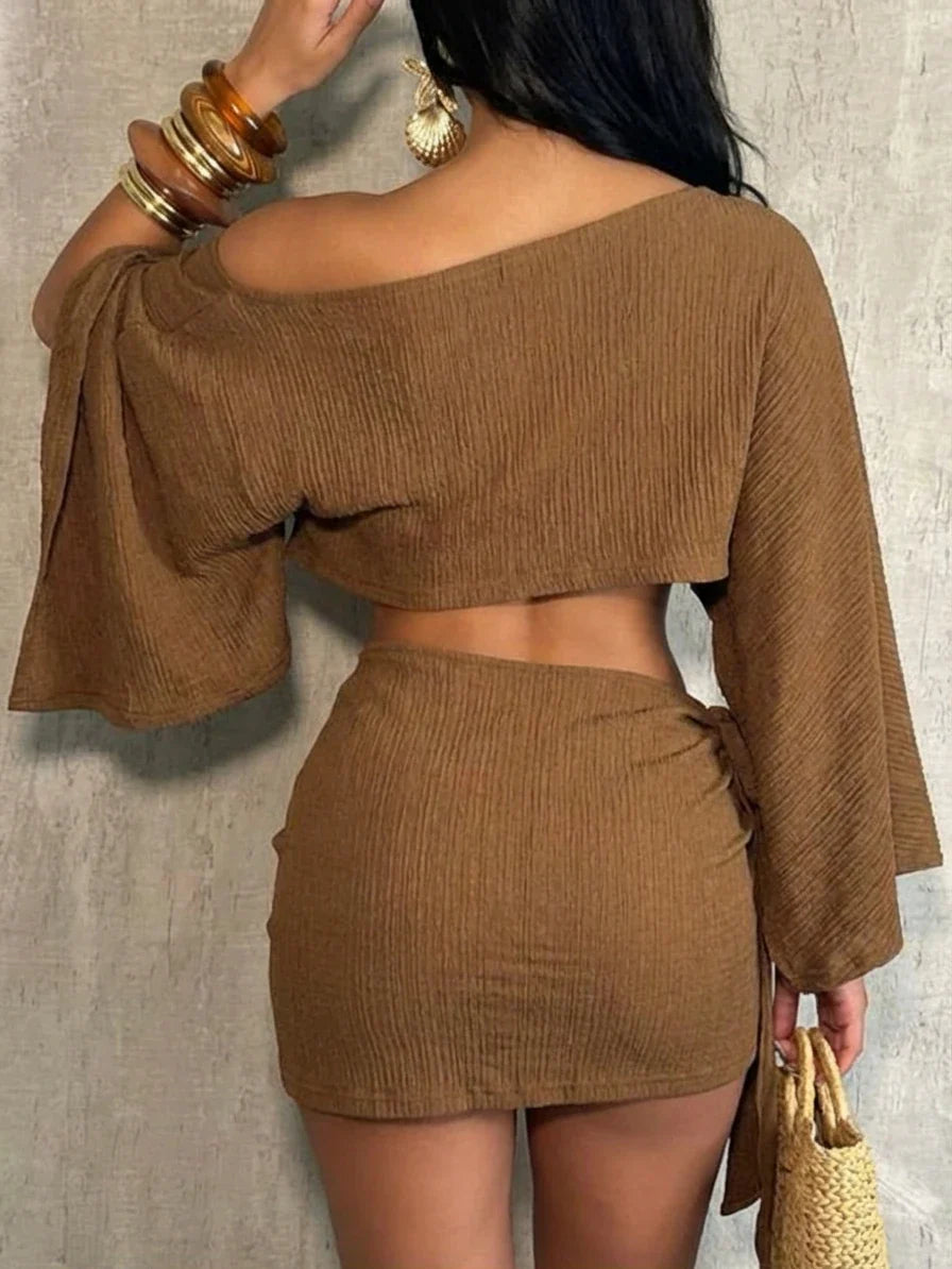 Boho Beach 2pc Skirt Set aliexpress