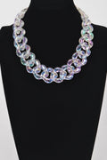 Oversized Ab Plastic Chain Necklace OyeraCharisma