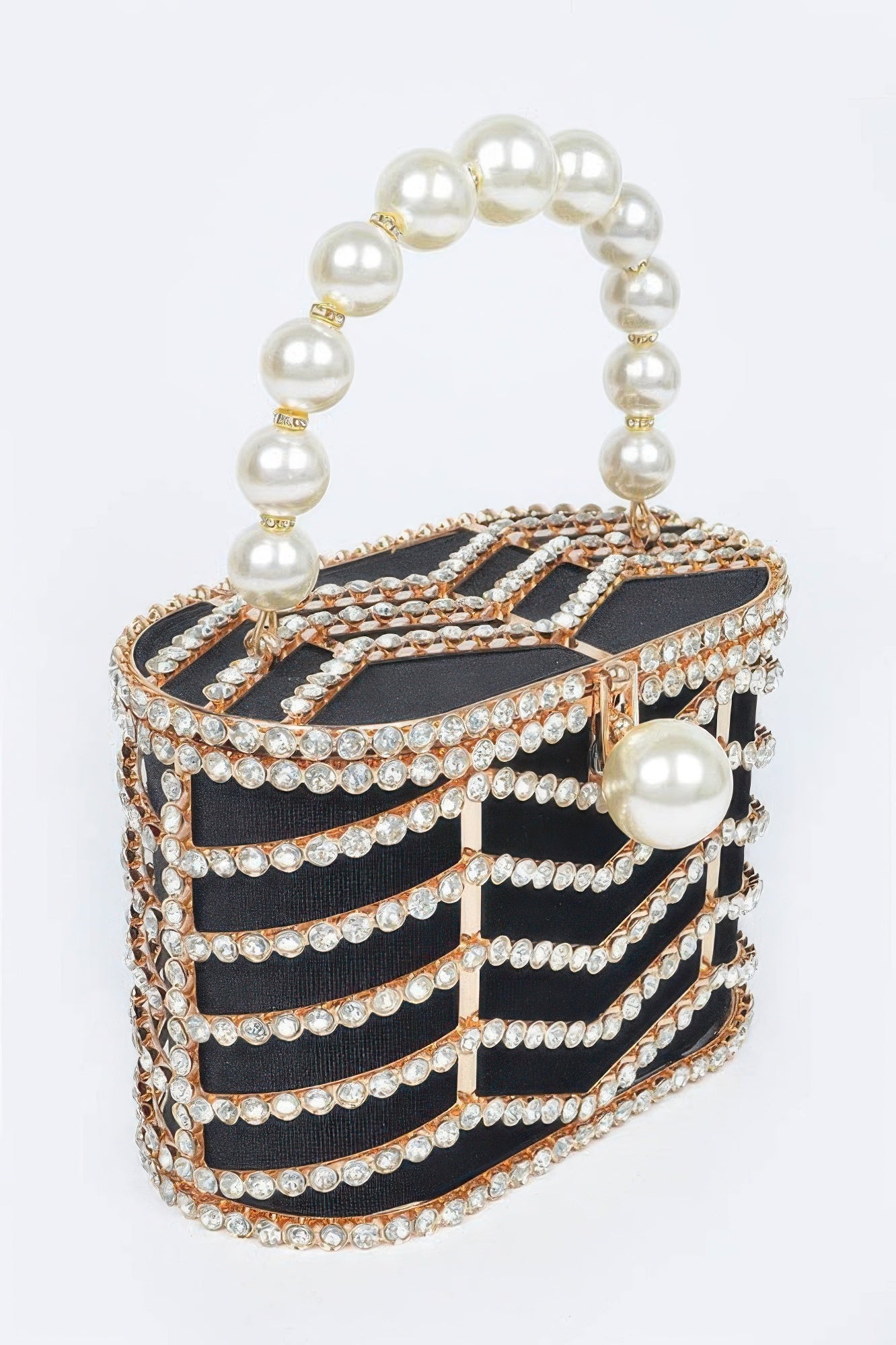 Rhinestone Metal Frame Clutch OyeraCharisma