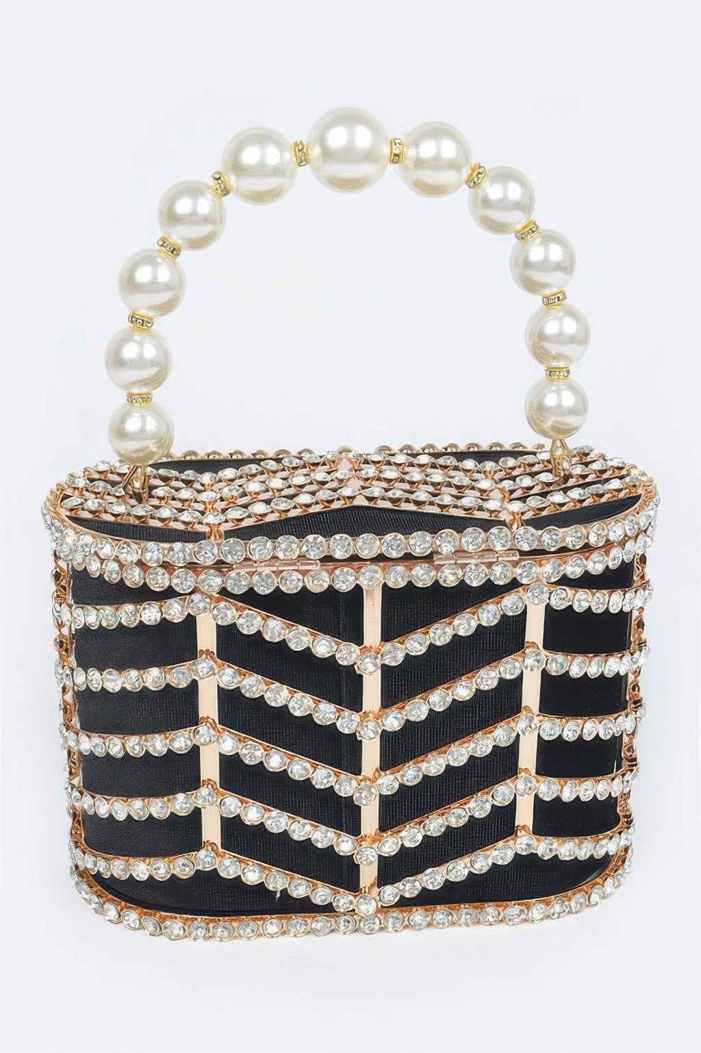Rhinestone Metal Frame Clutch OyeraCharisma
