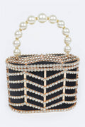 Rhinestone Metal Frame Clutch OyeraCharisma