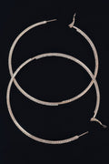 Thin Hoop Earrings With Rhinestone Details. OyeraCharisma
