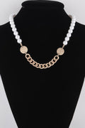 Two Toned Pearl N Bead Necklace OyeraCharisma