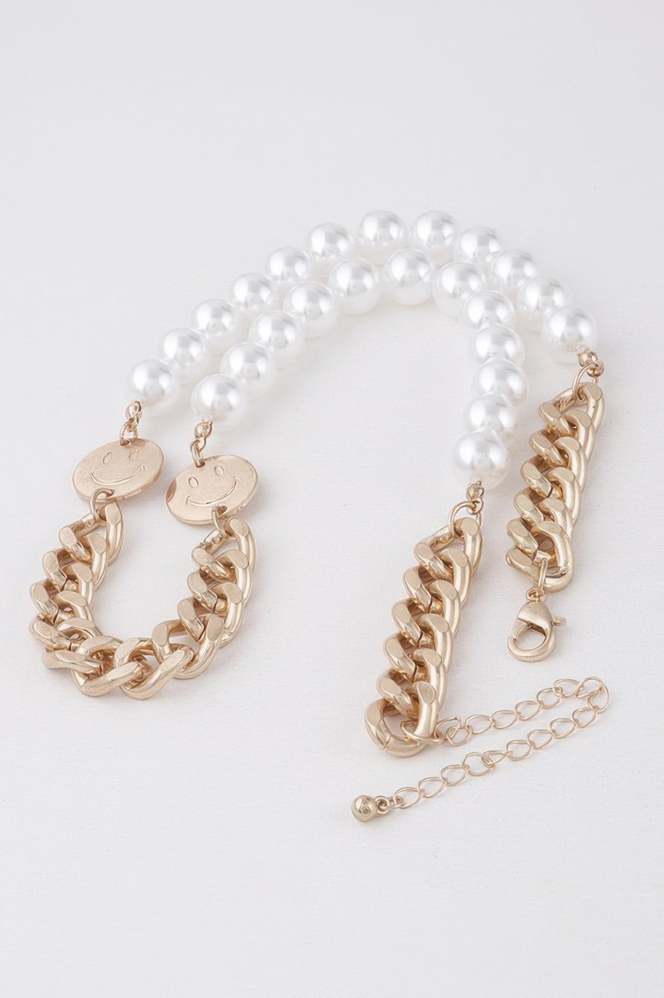 Two Toned Pearl N Bead Necklace OyeraCharisma