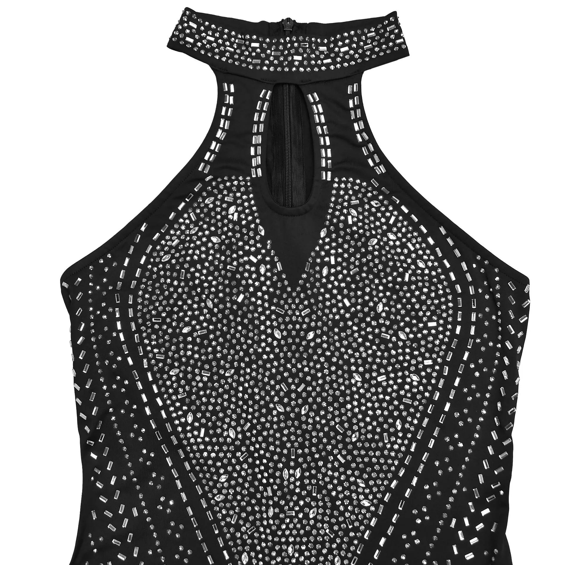 Sparkling Rhinestone Cutout Jumpsuit Shopimist