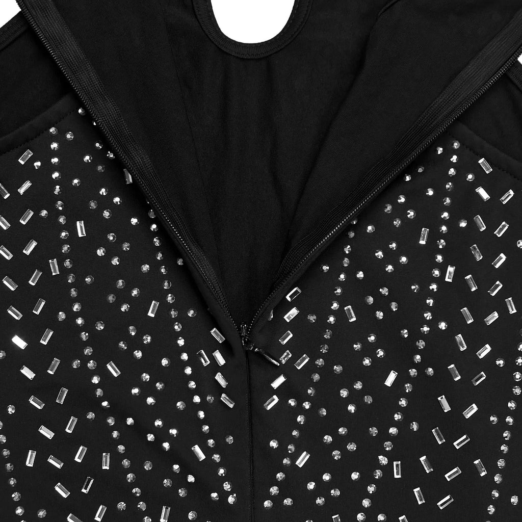 Sparkling Rhinestone Cutout Jumpsuit Shopimist