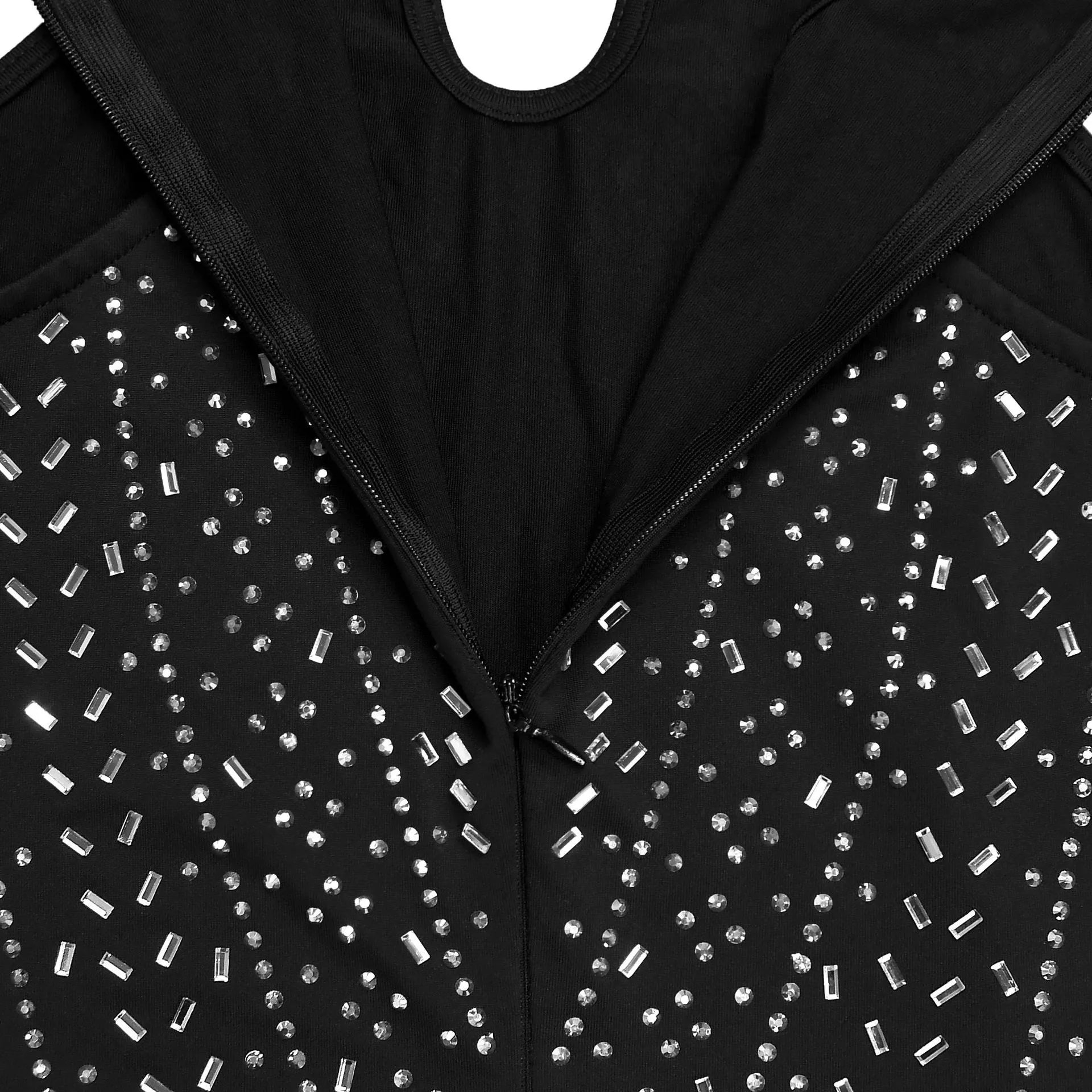 Sparkling Rhinestone Cutout Jumpsuit Shopimist