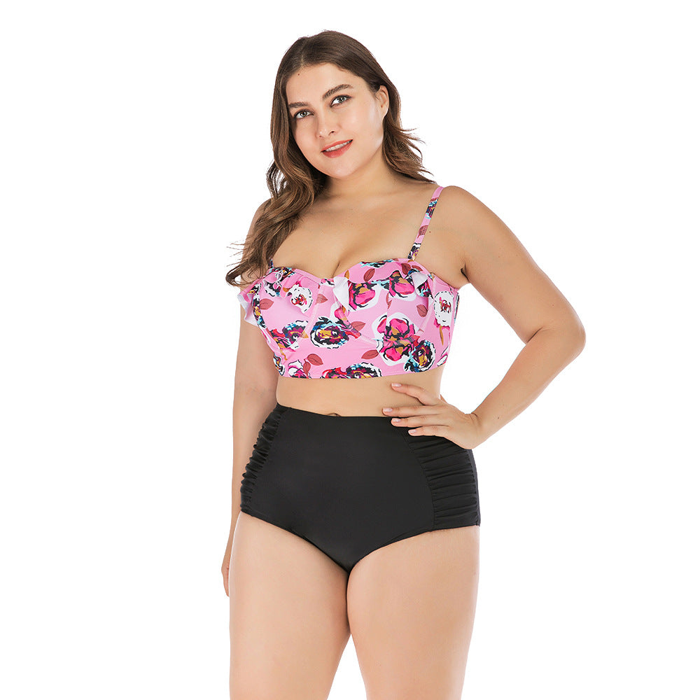 Plus Size High Waist Bikini Swimsuit FLIPSTYLEZLLC