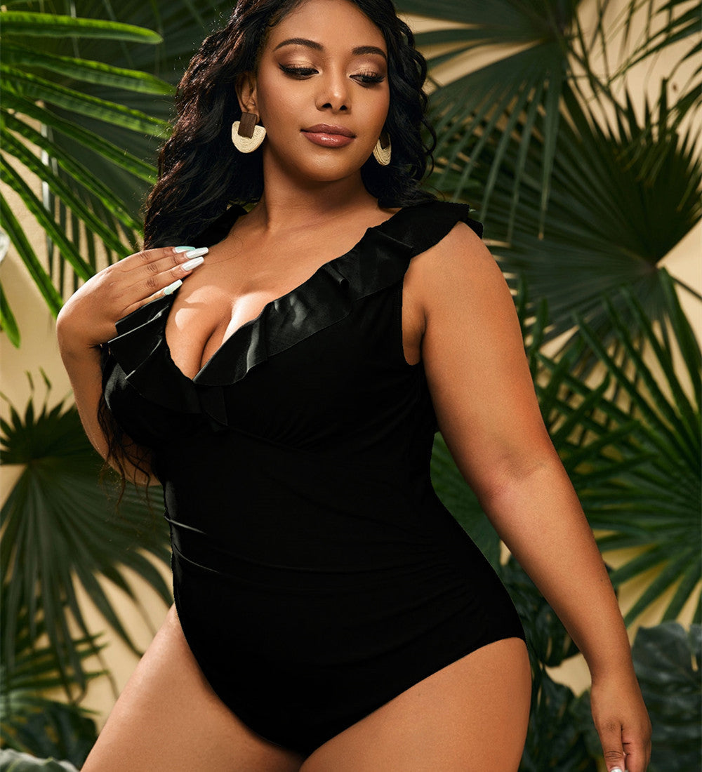 New Plus Size Conservative Women's Beach Swimsuit FLIPSTYLEZLLC