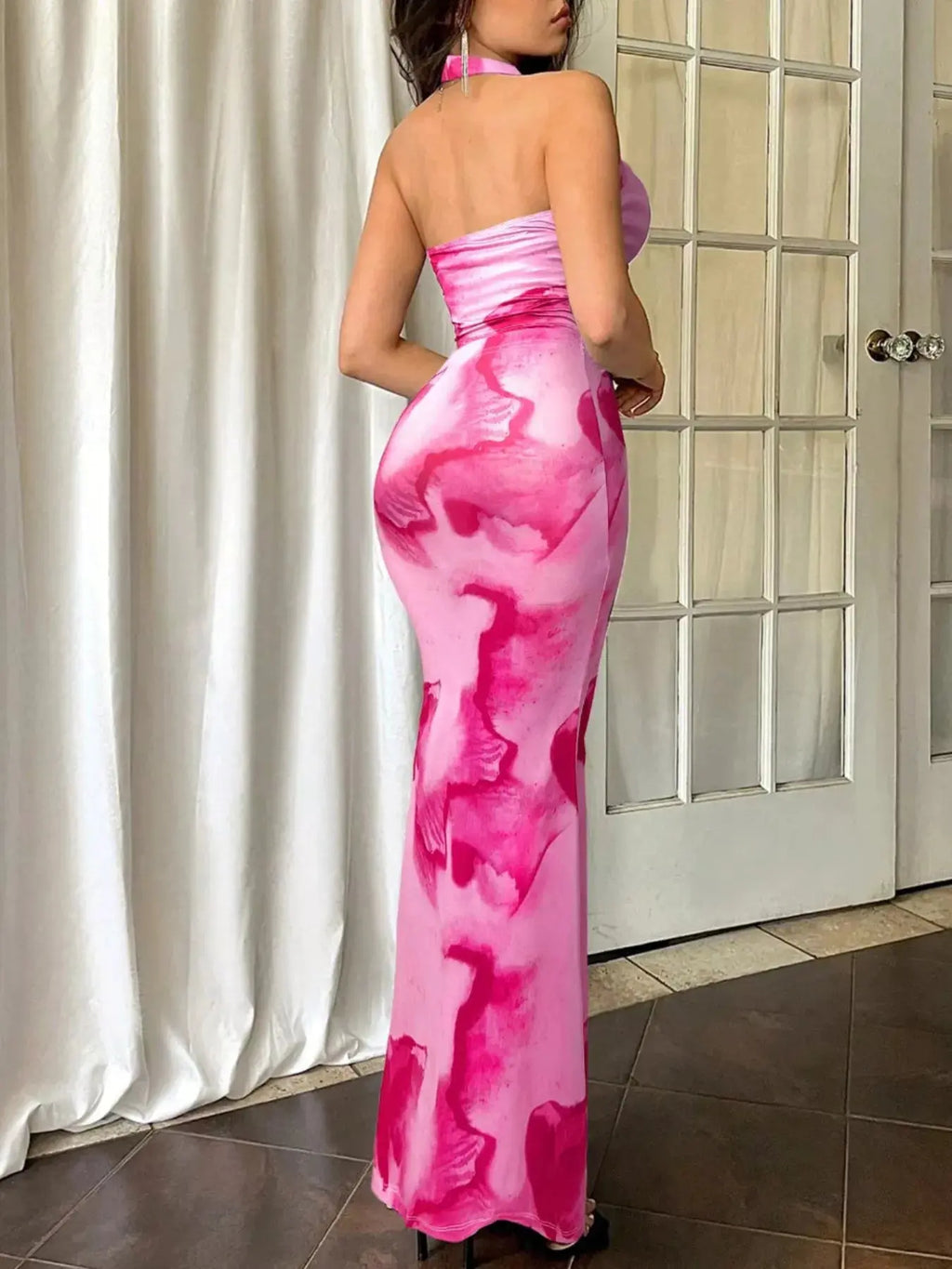 Tie-Dye Halter Top and Mermaid Skirt Set New Era Fashion LLc