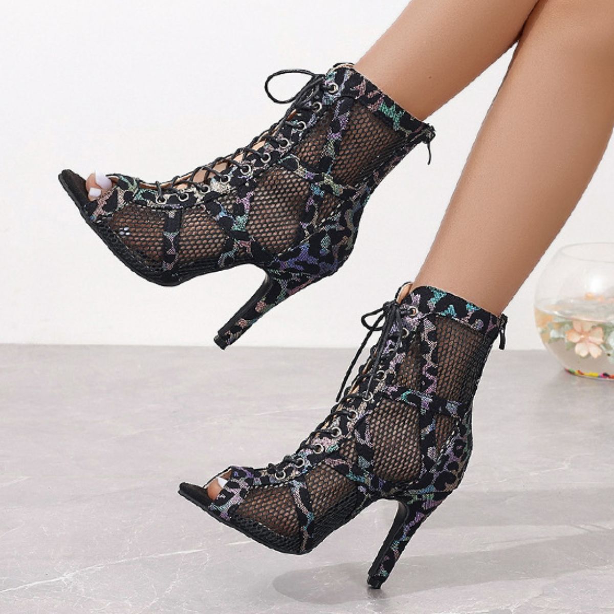 Lace-Up High Heel Sandals New Era Fashion LLc