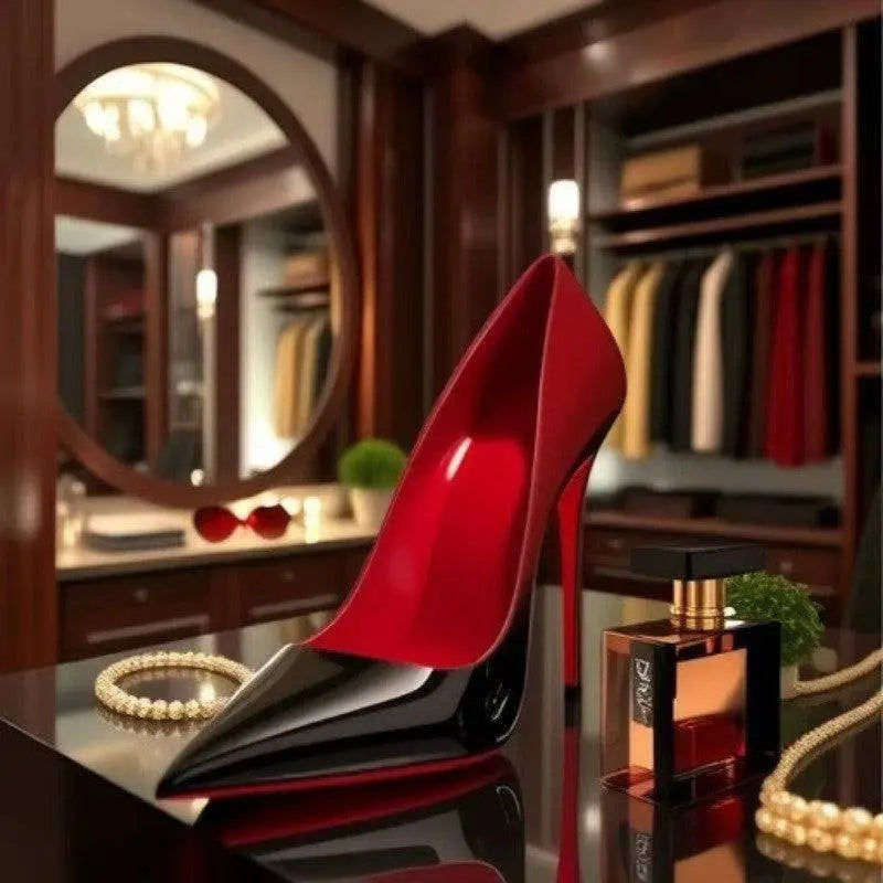 Black Patent Stiletto Pointed Toe High Heels Royalessencelux