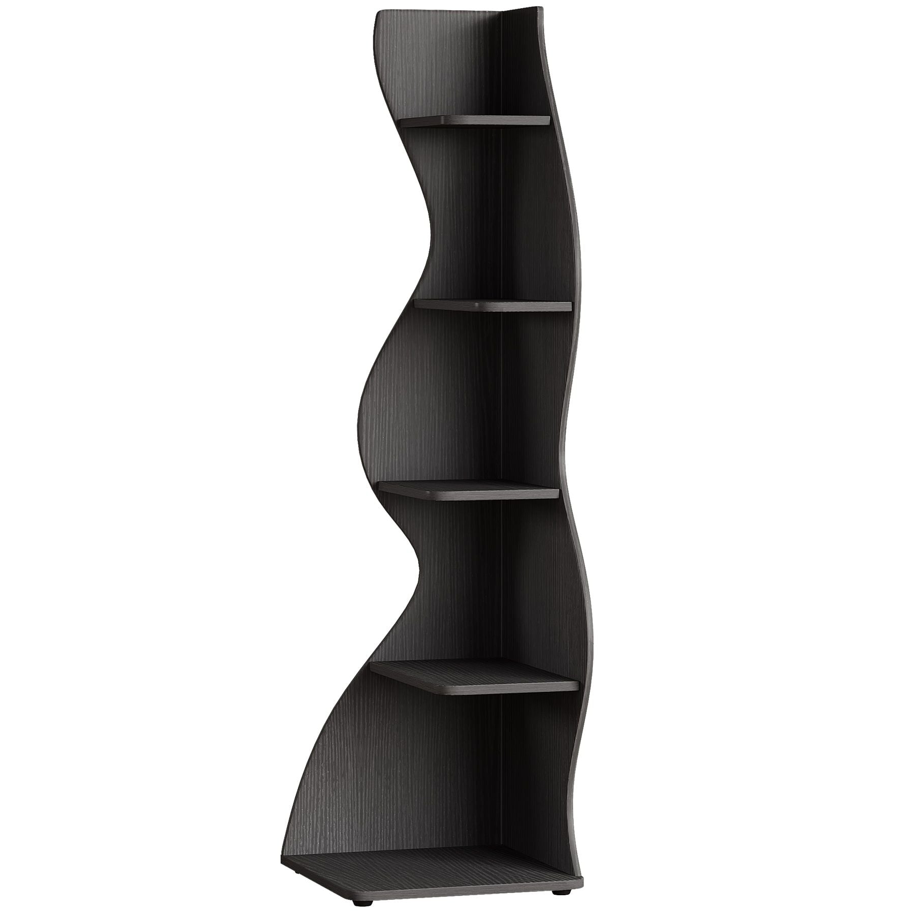 Modern Wall Corner Bookshelf Bookcase Berry Charmz