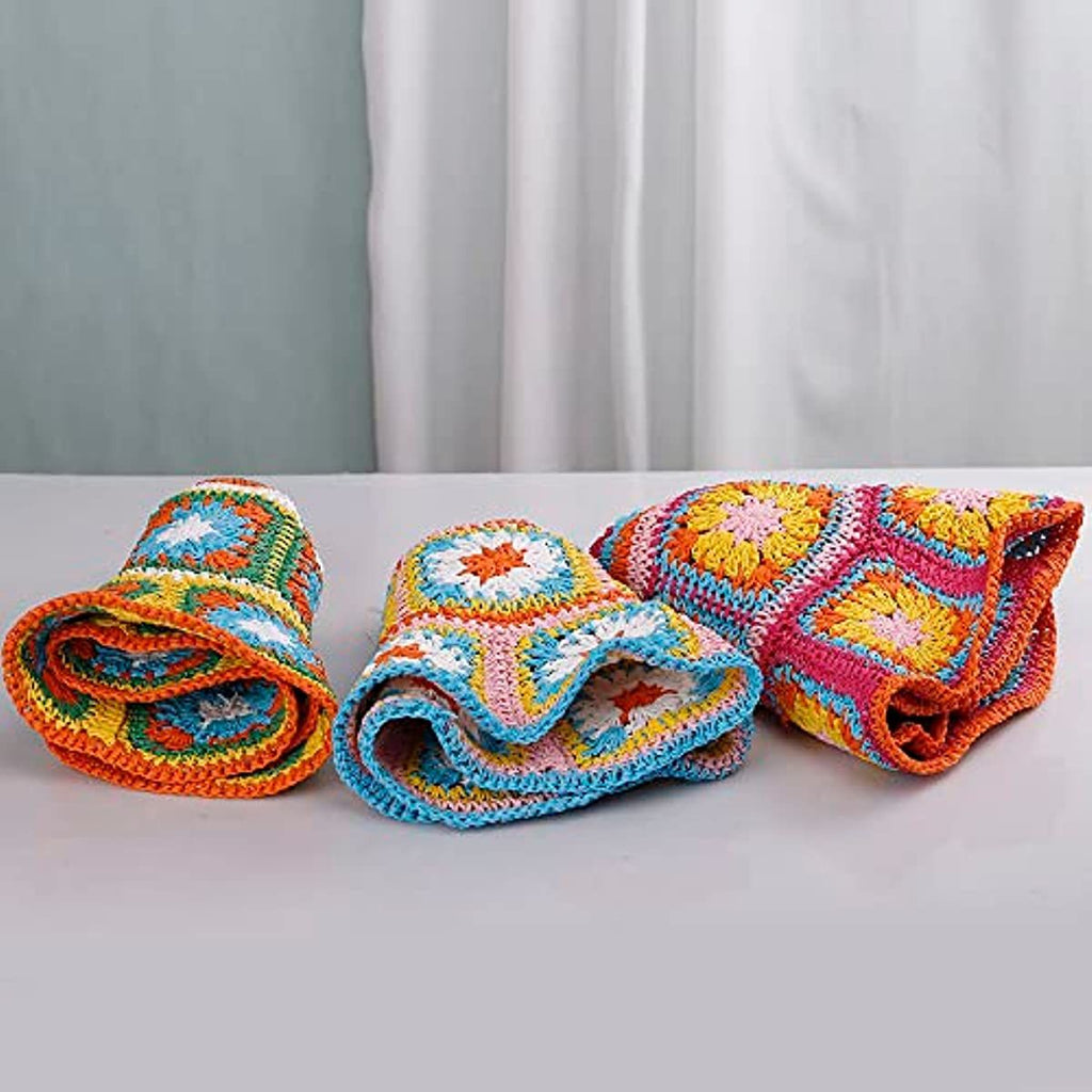 Women's Straw Sun Hat Floral Woven Bucket Hat Fishing Hat Beach Hat Hand Woven Foldable Cap Berry Charmz