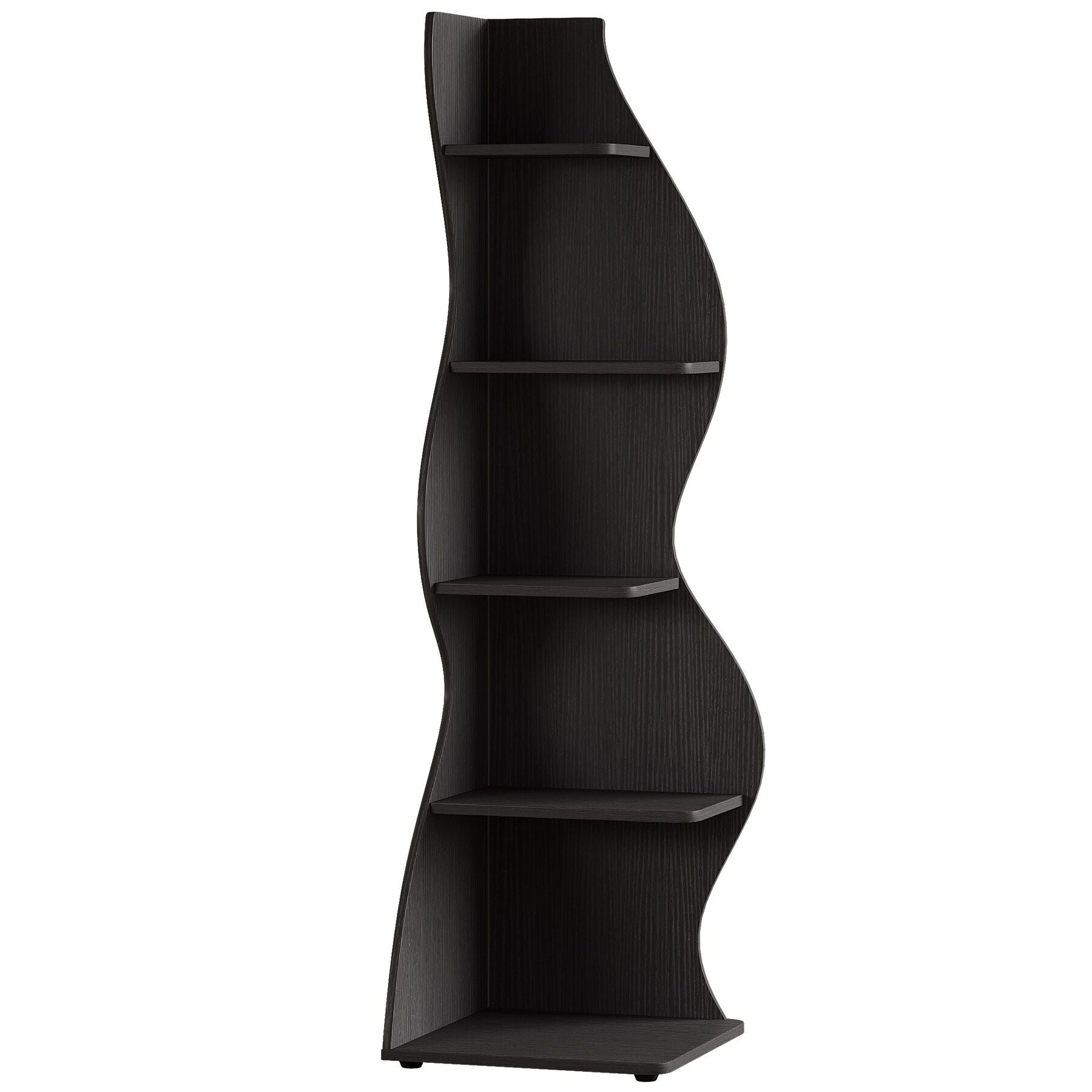 Modern Wall Corner Bookshelf Bookcase Berry Charmz