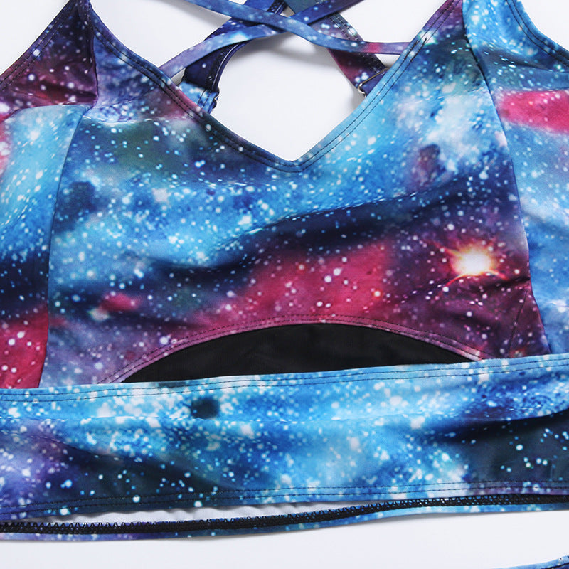 Plus Size Printed Swimsuit Split Swimsuit FLIPSTYLEZLLC