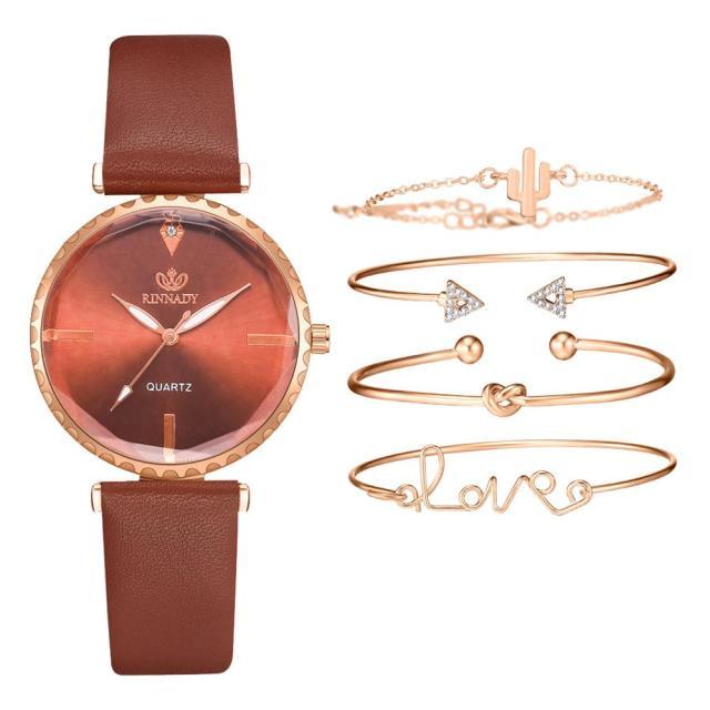 Elegant Style Fashion Womens Watch Luxury Leather Band Analog Quartz Wrist Watch Women Dress Leather Band Thin Minimalist Casual Simple Dress Analog Quartz Wristwatch Stevvex