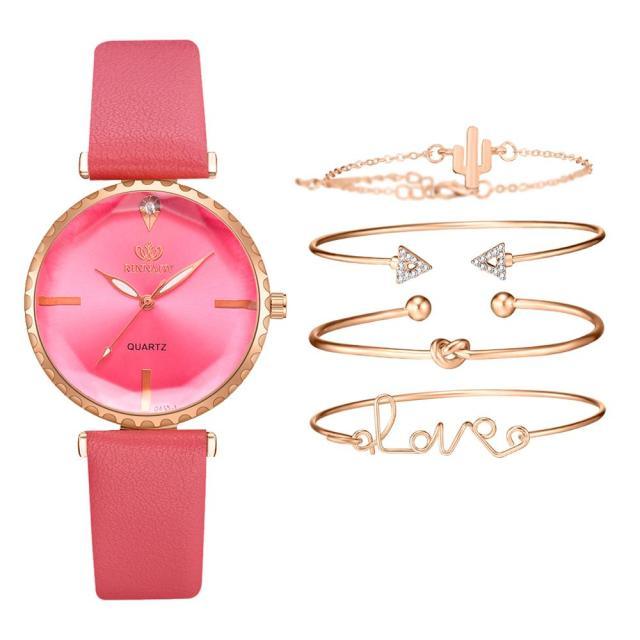 Elegant Style Fashion Womens Watch Luxury Leather Band Analog Quartz Wrist Watch Women Dress Leather Band Thin Minimalist Casual Simple Dress Analog Quartz Wristwatch Stevvex