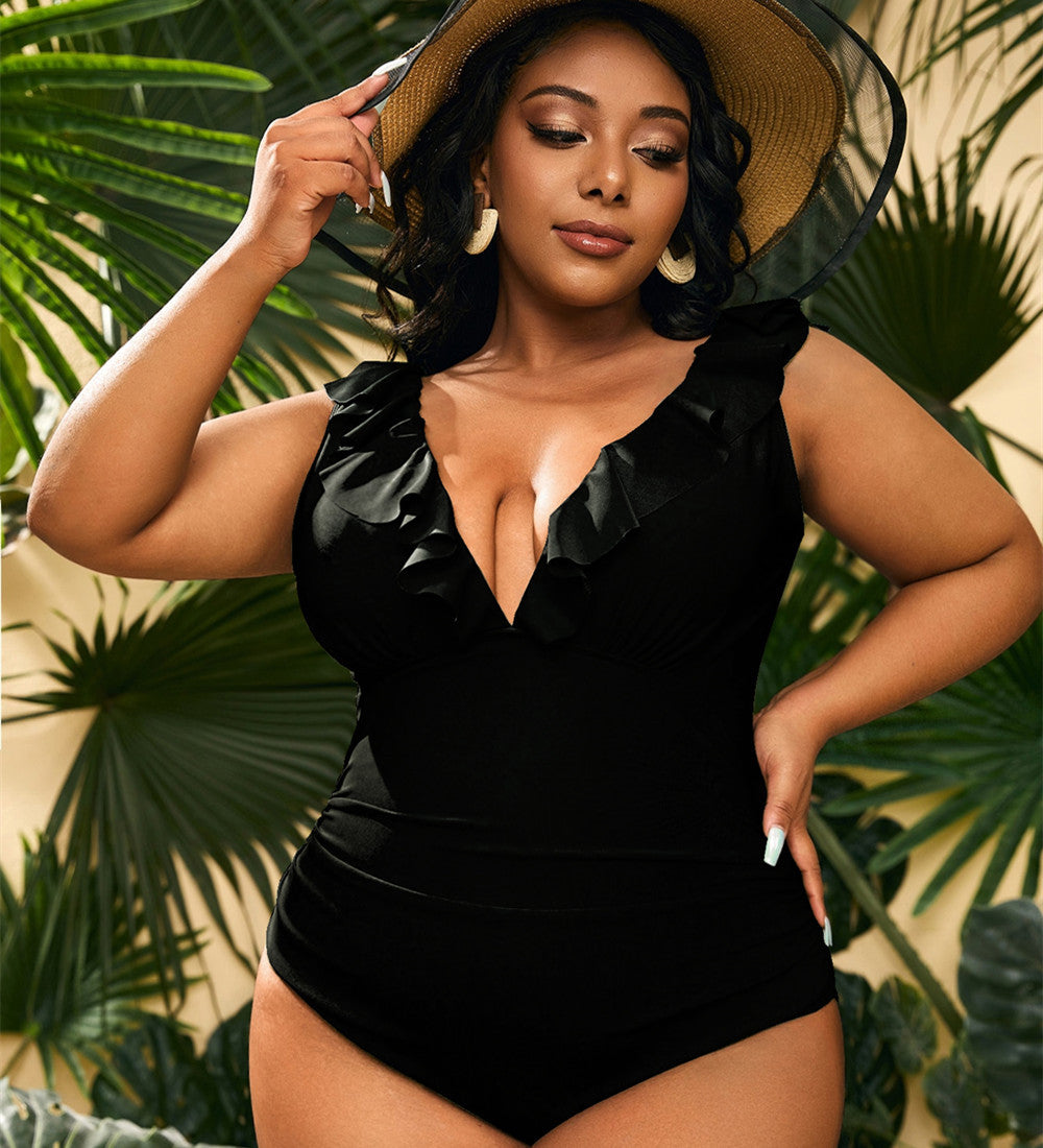 New Plus Size Conservative Women's Beach Swimsuit FLIPSTYLEZLLC