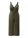 Plus Size Smocked Wide Leg Jumpsuit Simply Love