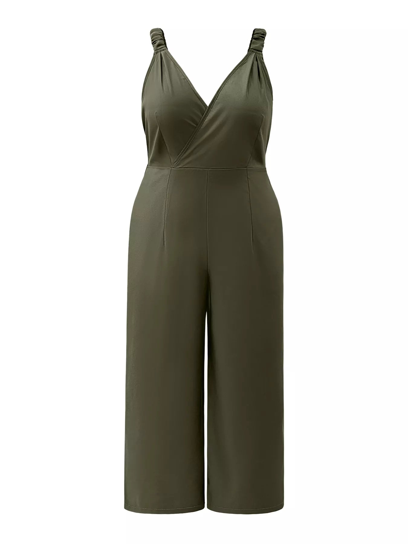 Plus Size Smocked Wide Leg Jumpsuit Simply Love