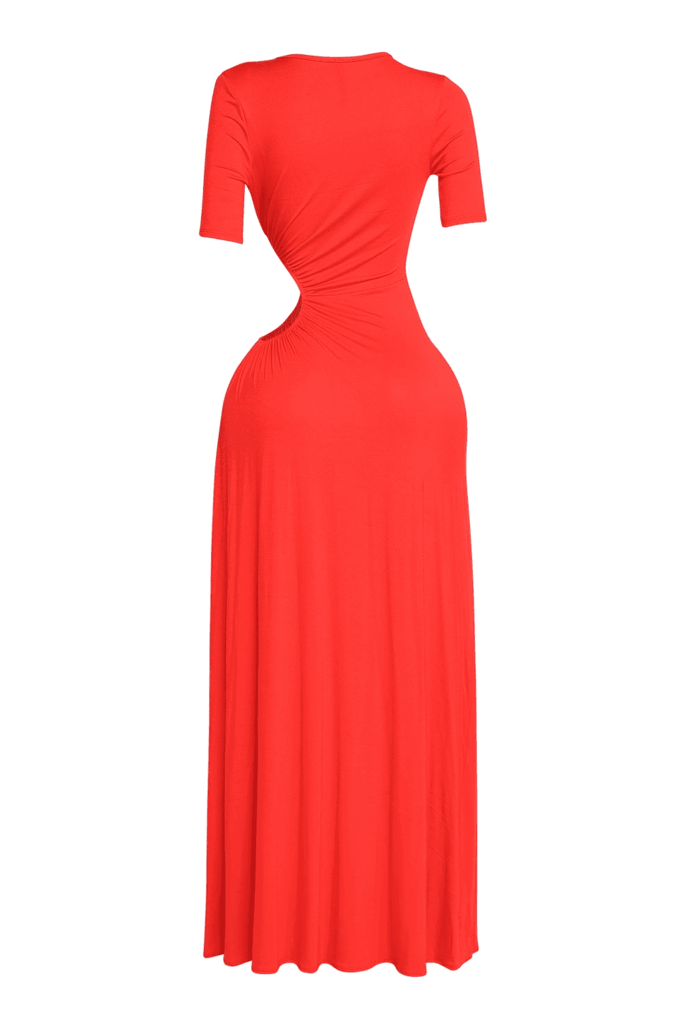 Short Sleeve Cutout Maxi Dress The House of Stylez