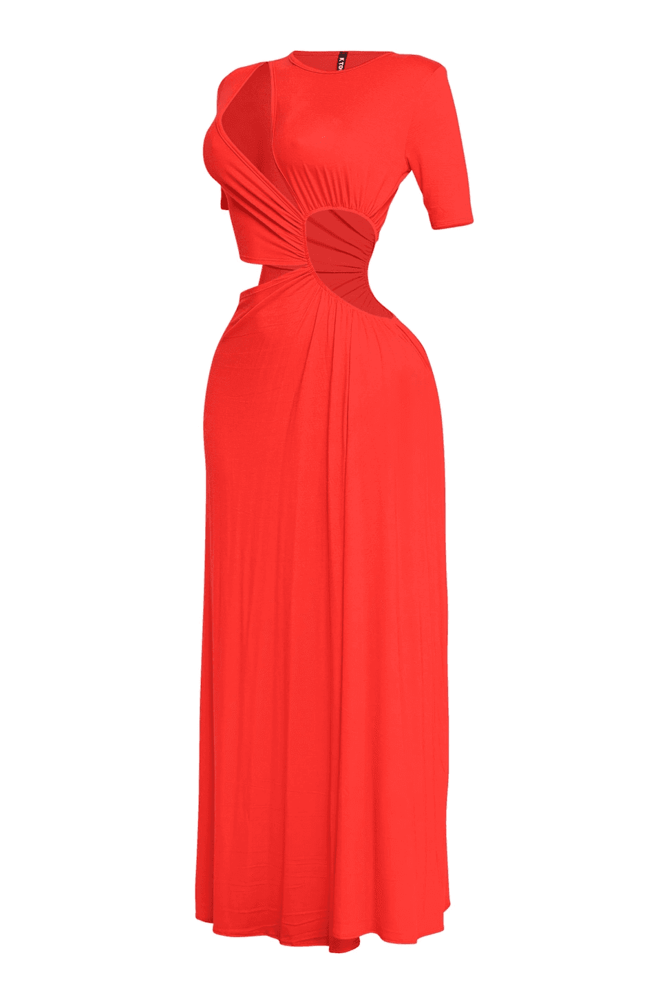 Short Sleeve Cutout Maxi Dress The House of Stylez