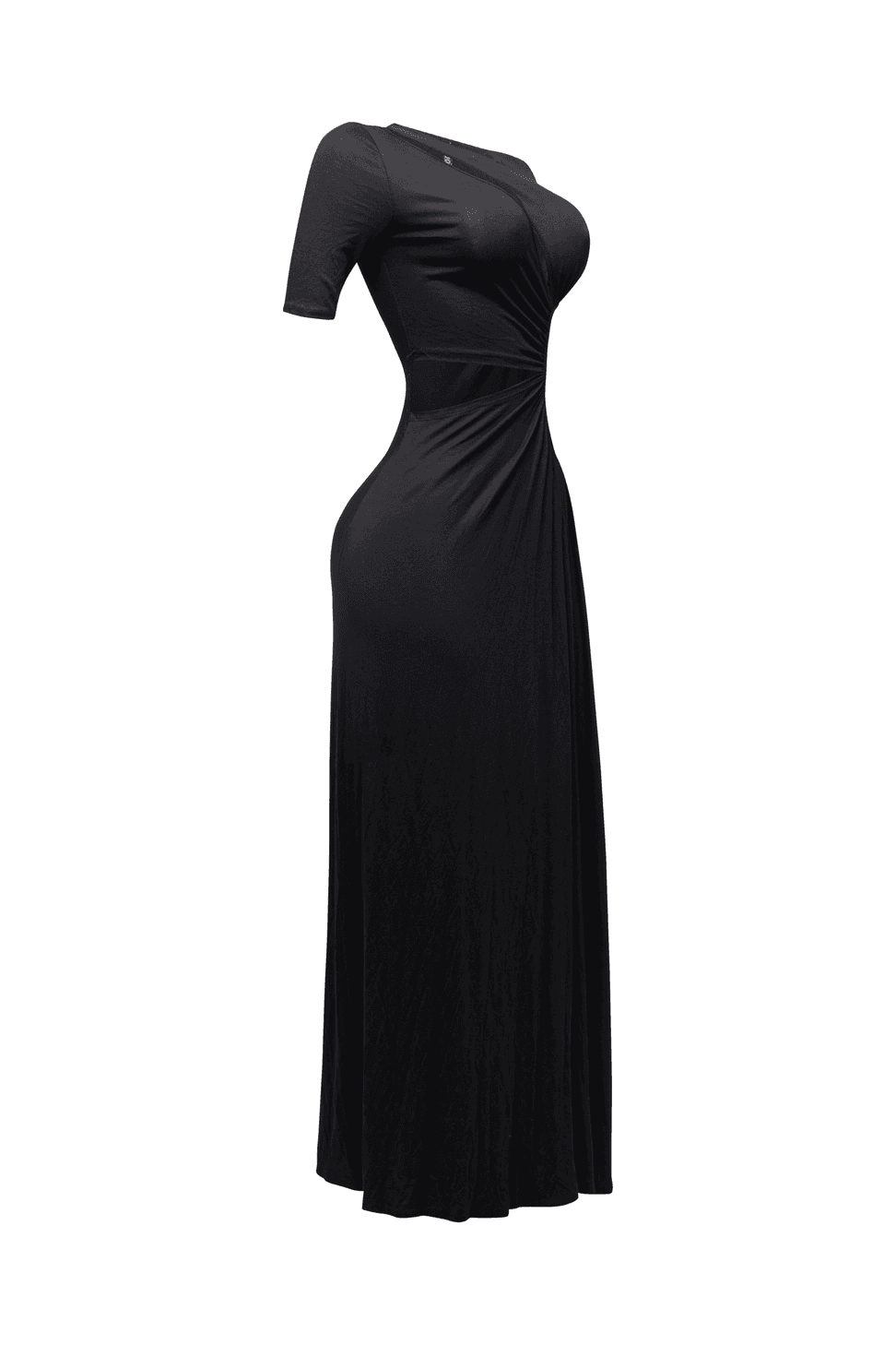Short Sleeve Cutout Maxi Dress The House of Stylez