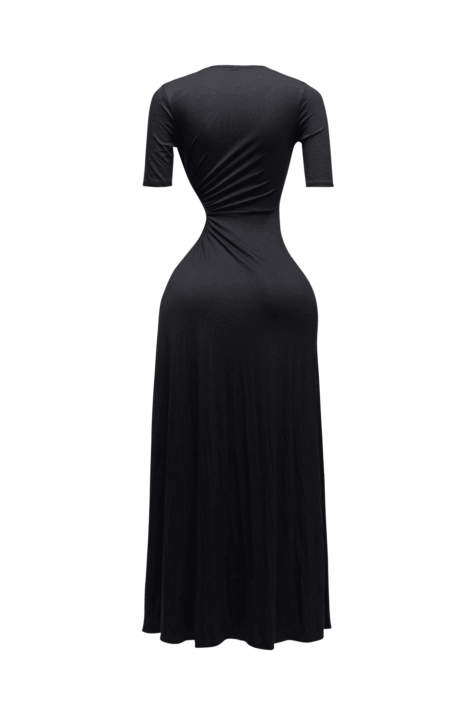 Short Sleeve Cutout Maxi Dress The House of Stylez